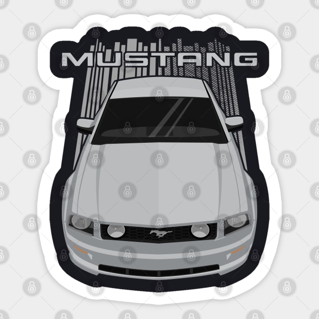 Mustang GT 2005-2009 - Silver Sticker by V8social